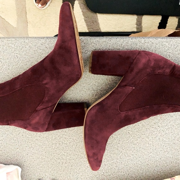 STEVE MADDEN RICHTER BOOTIE - 7.5 MAROON - Picture 3 of 7